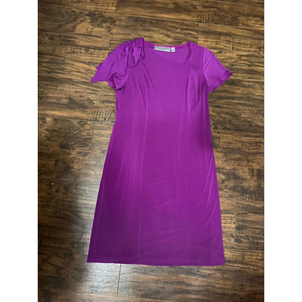 George Simonton Purple Short Sleeve Dress Size Small